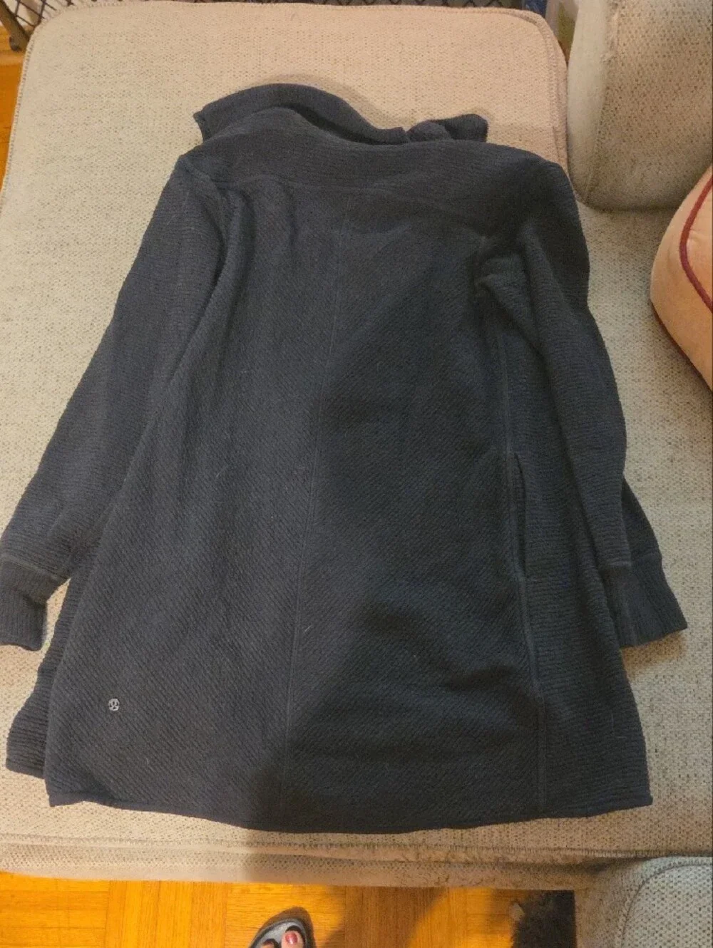 lululemon athletica Black Ribbed Bomber Jacket